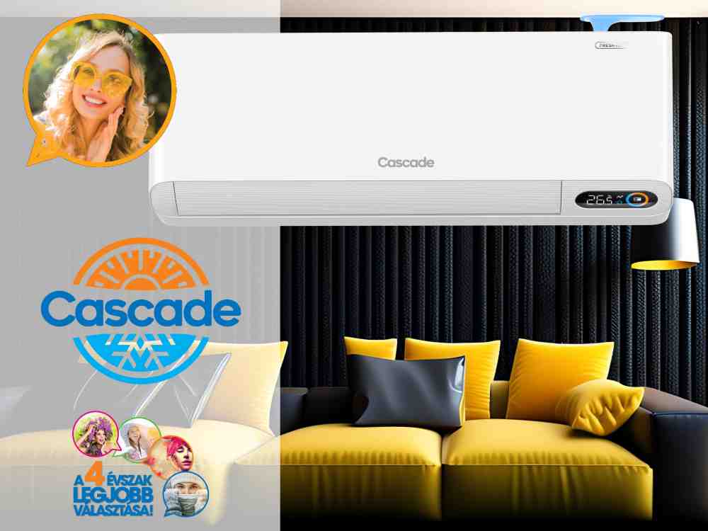 Cascade Fresh CWH12FF 3,5 kW oldalfali split klíma szett